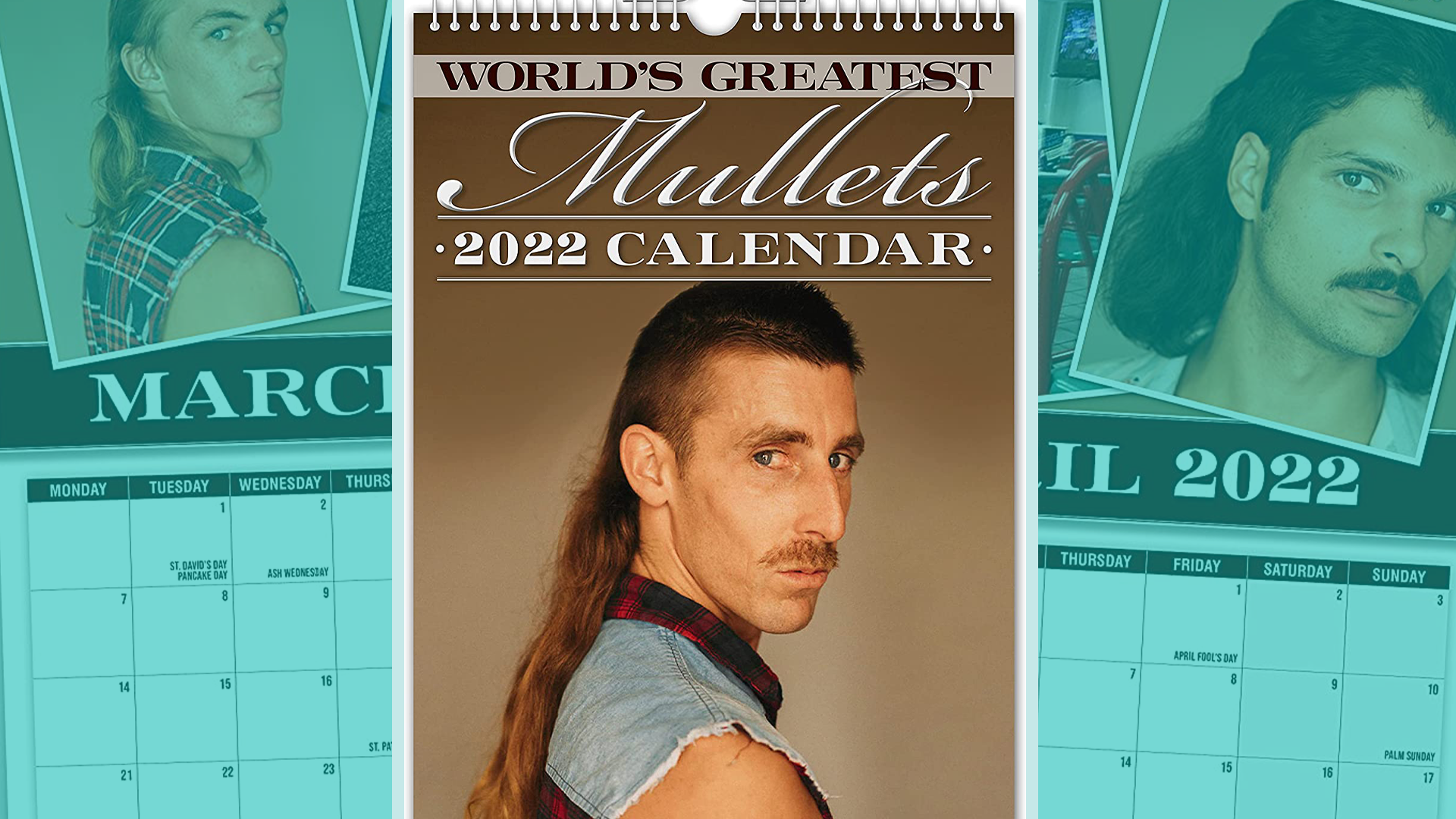 The viral 'World's Greatest Mullets 2023 Wall Calendar' is a perfect