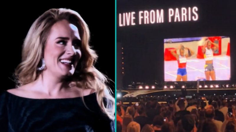 Watch: Adele pauses Munich concert mid-performance to play Olympic race for 75,000 fans