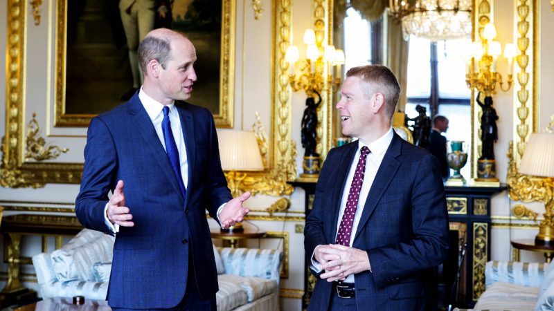 NZ PM Chris Hipkins gives Prince William special gift from Aotearoa as the two meet at Windsor