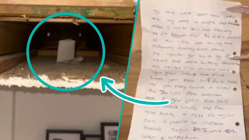 Napier woman discovers mysterious note from 2007 addressed to her in the ceiling of her home